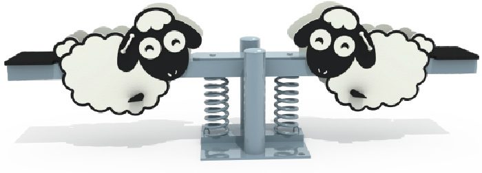 נדנדת עלה ורד כבשים זוגית